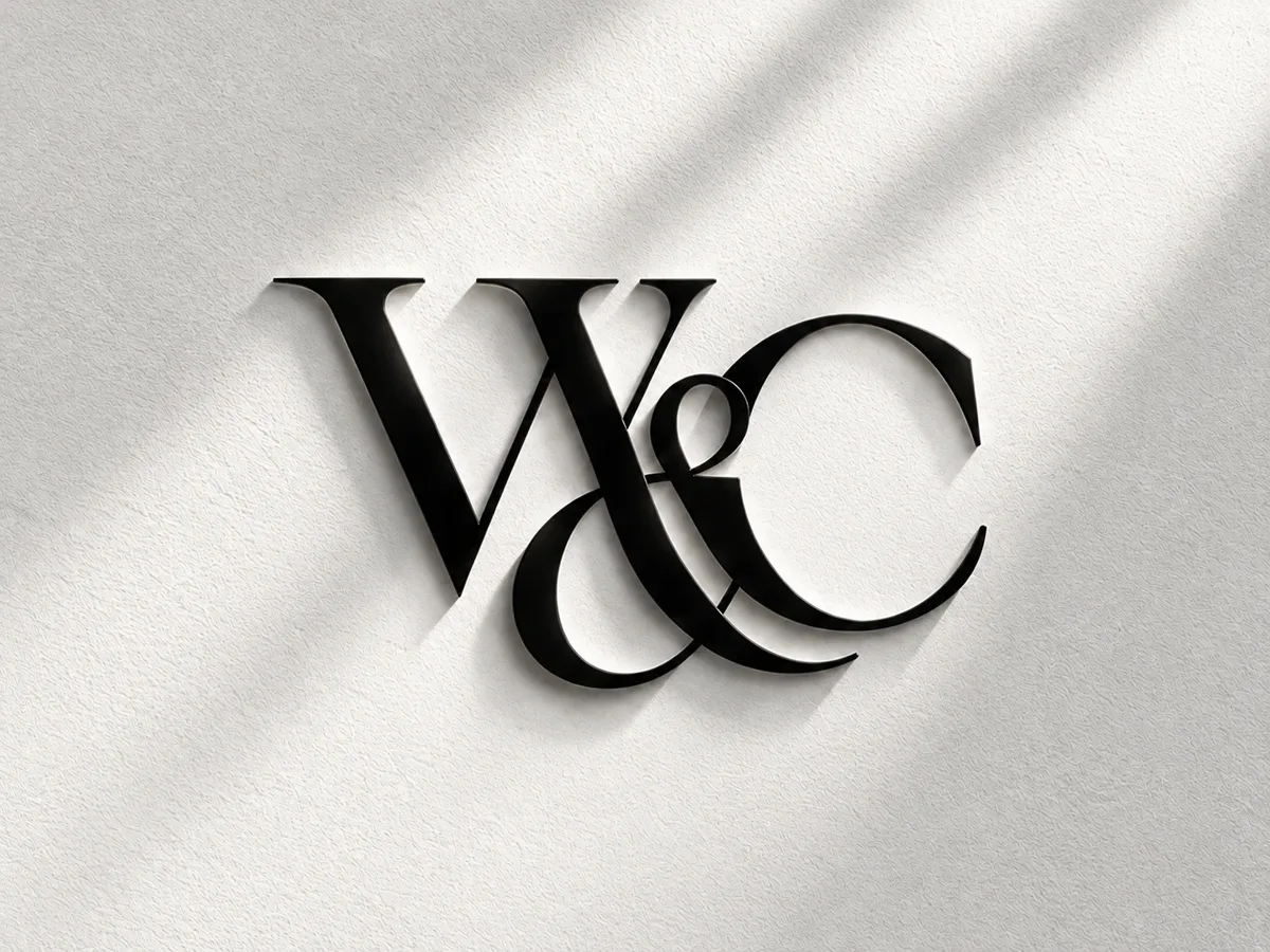 Welly&Co W&C 로고 사인